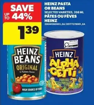Heinz beans original pâtes ou fèves heinz