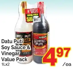 T&T Supermarket Datu Puti Soy Sauce & Vinegar. Value Pack offer