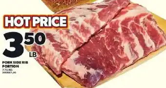 Loblaws Pork side rib portion offer