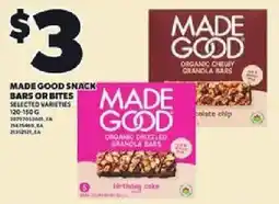 Loblaws Made good snack bars or bites offer