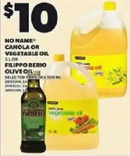 Loblaws No name canola or vegetable oil offer
