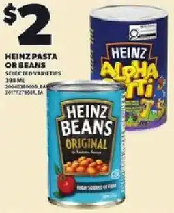 Loblaws Heinz pasta or beans offer