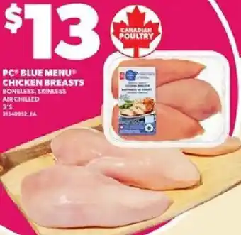 Loblaws Pc blue menu chicken breasts offer
