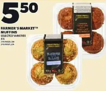 Loblaws Farmer's market muffins offer
