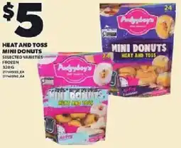 Loblaws Heat and toss mini donuts offer