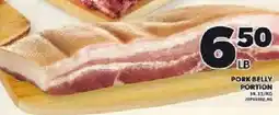 Loblaws Pork Belly Portion offer