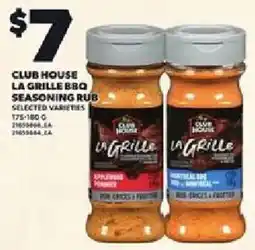 Loblaws Club house la grille bbq seasoning rub offer