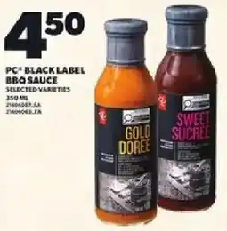 Loblaws Pc black label bbq sauce offer