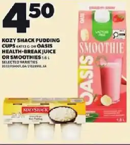 Loblaws Kozy shack pudding cups offer