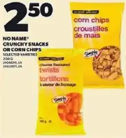 Loblaws No name crunchy snacks or corn chips offer