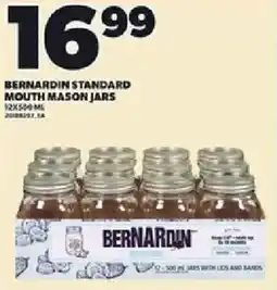 Loblaws Bernardin standard mouth mason jars offer