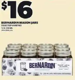 Loblaws Bernardin mason jars offer