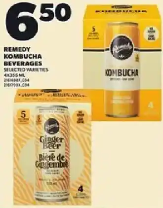 Remedy kombucha beverages