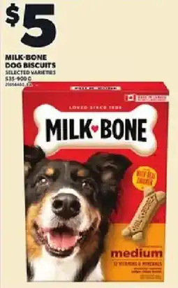 Loblaws Milk-bone dog biscuits offer