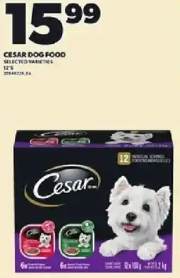 Loblaws Cesar dog food offer