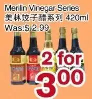 First Choice Supermarket Merilin Vinegar Series offer