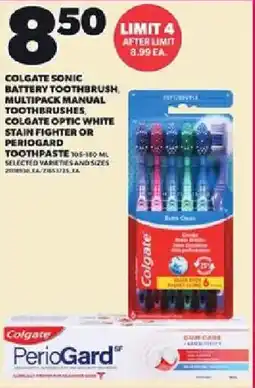Loblaws Colgate sonic battery toothbrush offer