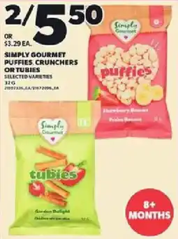 Loblaws Simply gourmet puffies crunchers or tubies offer
