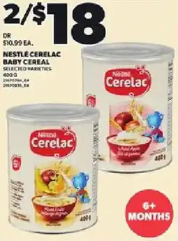 Loblaws Nestle cerelac baby cereal offer