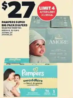 Loblaws Pampers super big pack diapers offer