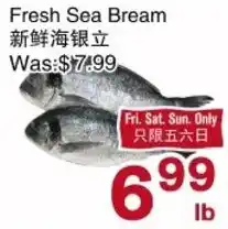 First Choice Supermarket Fresh Sea Bream offer