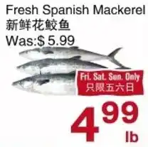 First Choice Supermarket Fresh Spanish Mackerel offer