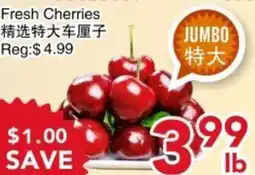 Yours Food Mart Fresh Cherries offer