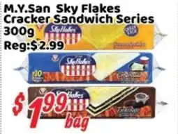 Nations Fresh Foods M.Y.San Sky Flakes Cracker Sandwich Series offer