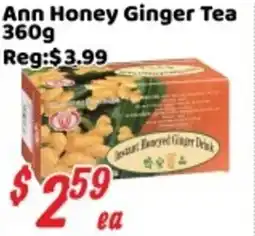 Nations Fresh Foods Ann Honey Ginger Tea offer
