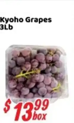 Nations Fresh Foods Kyoho Grapes offer