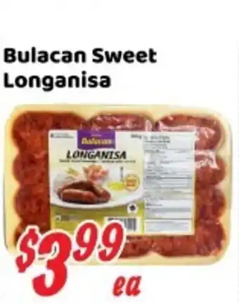 Nations Fresh Foods Bulacan Sweet Longanisa offer