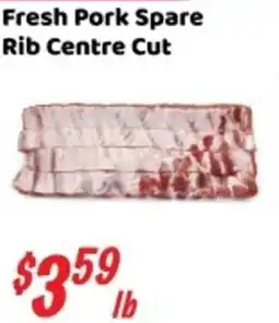 Nations Fresh Foods Fresh Pork Spare Rib Centre Cut offer