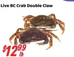 Nations Fresh Foods Live BC Crab Double Claw offer