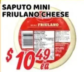 Saputo Mini Friulano Cheese