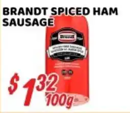 Nations Fresh Foods Brandt Spiced Ham Sausage offer