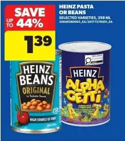 Dominion Heinz Pasta or Beans offer