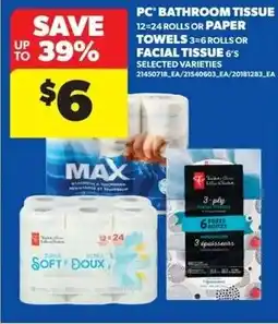 Dominion PC Bathroom Tissue, or Paper Towels, or Facial Tissue offer