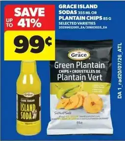 Dominion Grace Island Sodas, or Plantain Chips offer