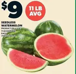Loblaws Seedless watermelon offer