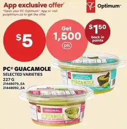 Loblaws PC guacamole offer