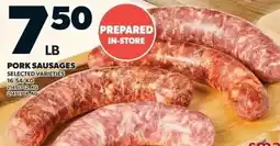 Loblaws Pork sausages offer