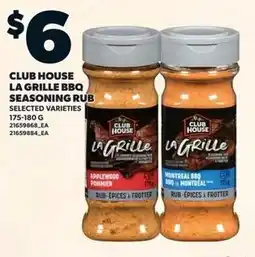 Loblaws Club house la grille bbq seasoning rub offer