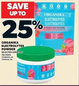 Loblaws Organika electrolytes powder offer