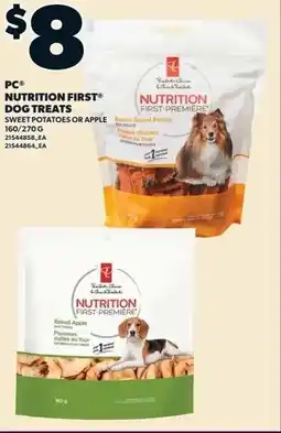 Loblaws PC nutrition first dog treats offer