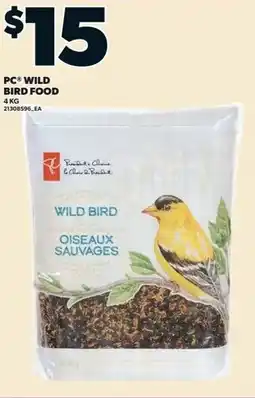 Loblaws PC wild bird food offer