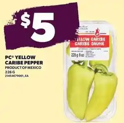 Loblaws PC yellow caribe pepper offer