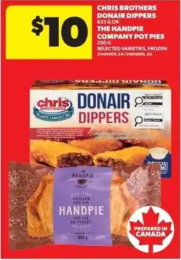 Dominion Chris Brothers Donair Dippers, or The Handpie Company Pot Pies offer