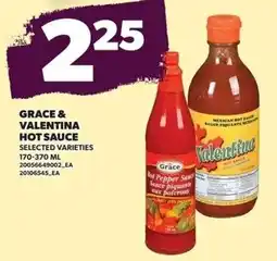 Loblaws Grace & valentina hot sauce offer