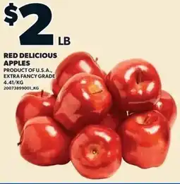 Loblaws Red delicious apples offer
