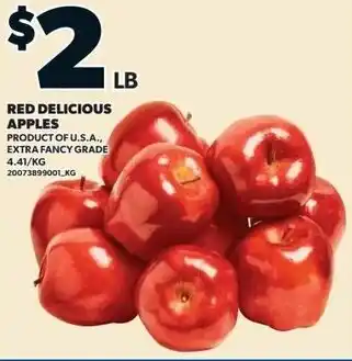 Loblaws Red delicious apples offer